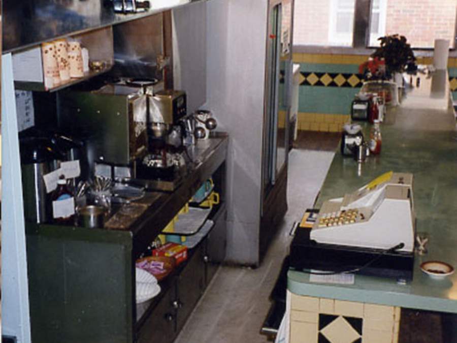 Original diner interior